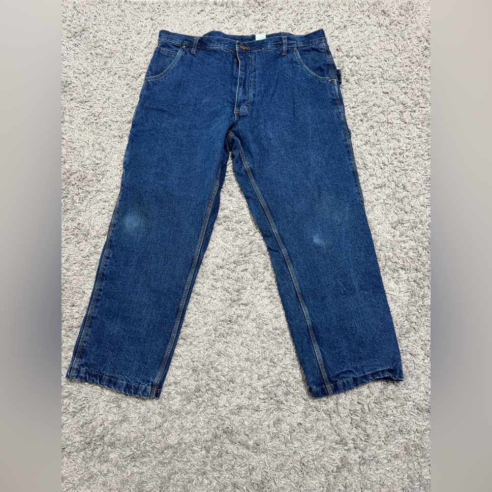 Polar King by Key Men's Thermo  Carpenter Jeans Denim Size 42x30 100% Cotton
